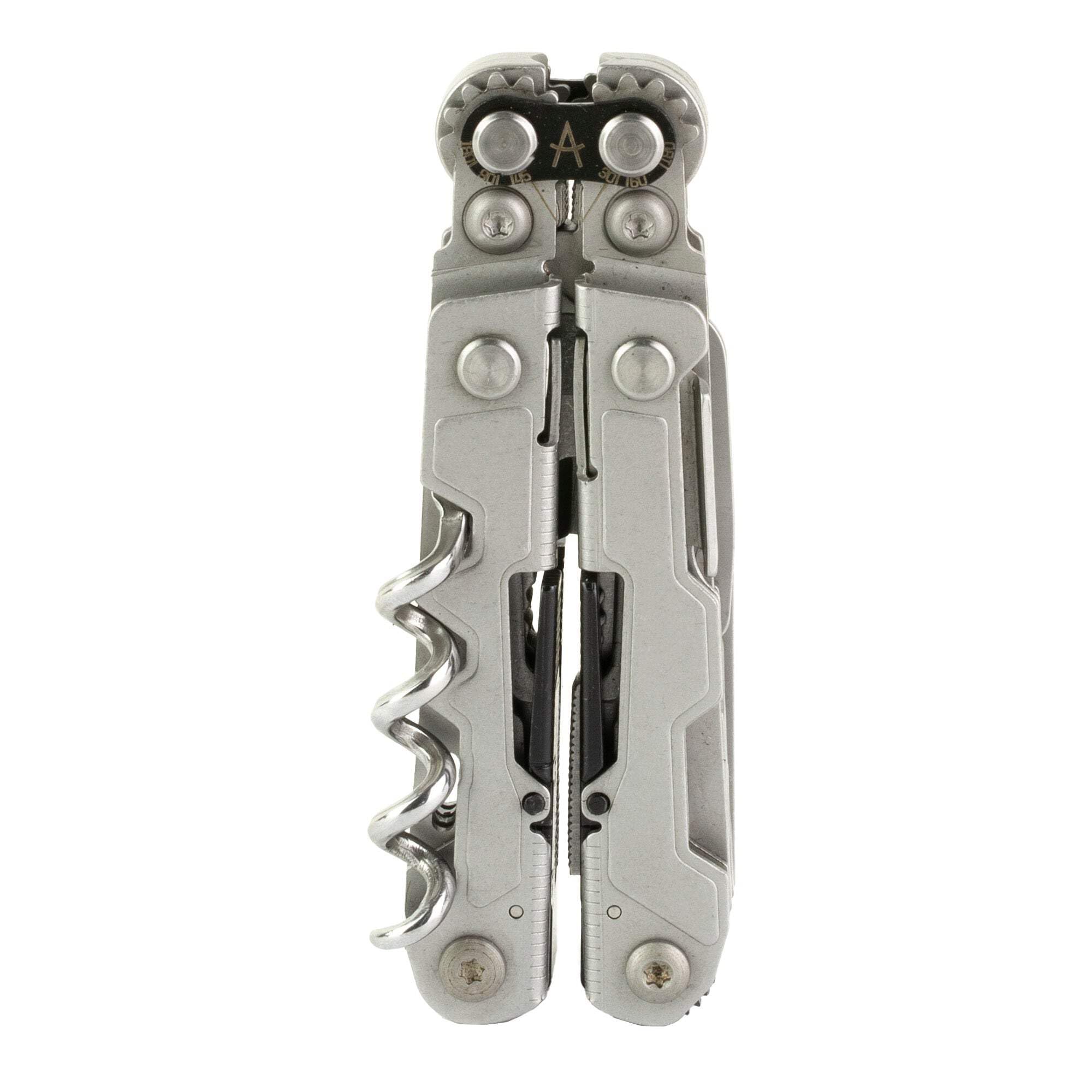 SOG Mini PowerLitre Utility Multi-Tool w/ 19 Lightweight Tools, Compact 5 Inch Long Utility Tool with Knife, Screwdriver, Hex Bit Holder, Stone Wash