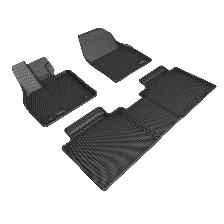 Kagu 3D MAXpider Floor Mat (Black) Compatible with Toyota BZ4X 2023-2025 - Full Set