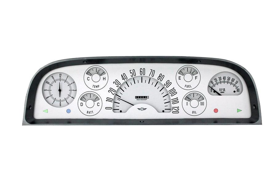 Classic Instruments Classic Truck Gauge Package CT60W-LS White - LS Sending Unit