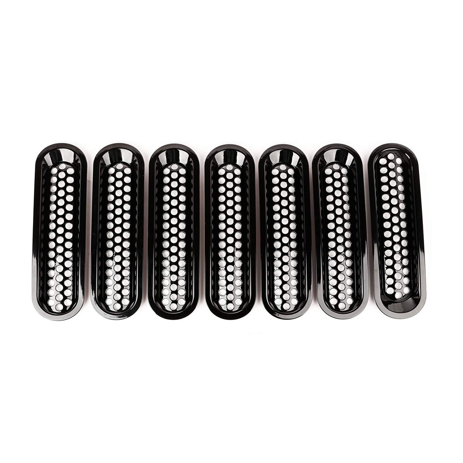 Grille Insert Kit, Perforated, Black | Rugged Ridge | 11306.31 | Fits 2007-2018 Jeep Wrangler JK