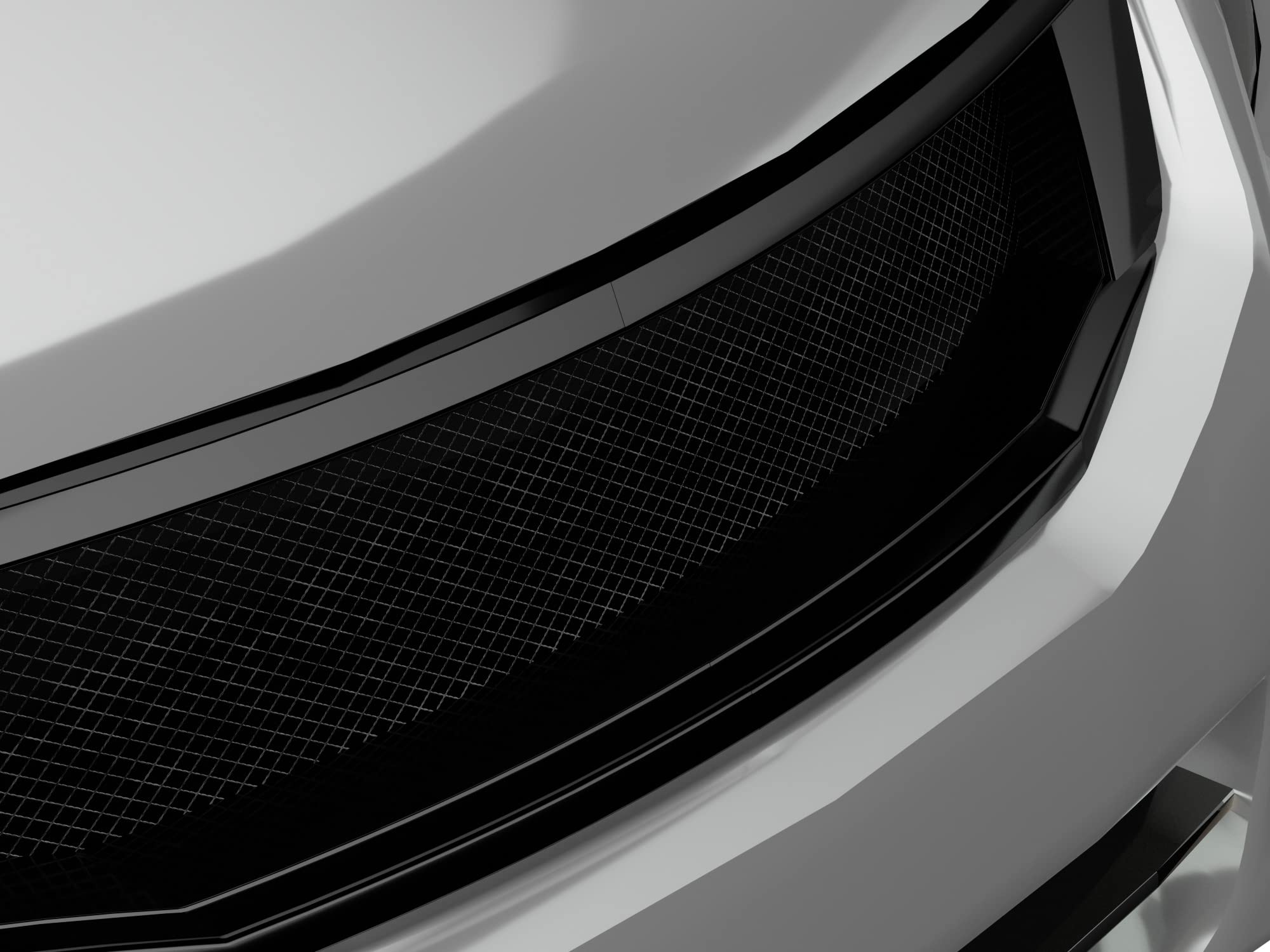 7148963 Armordillo USA Mesh Front Hood Grille - Gloss Black Fits 2008-2010 Honda Accord 4 Door Sedan