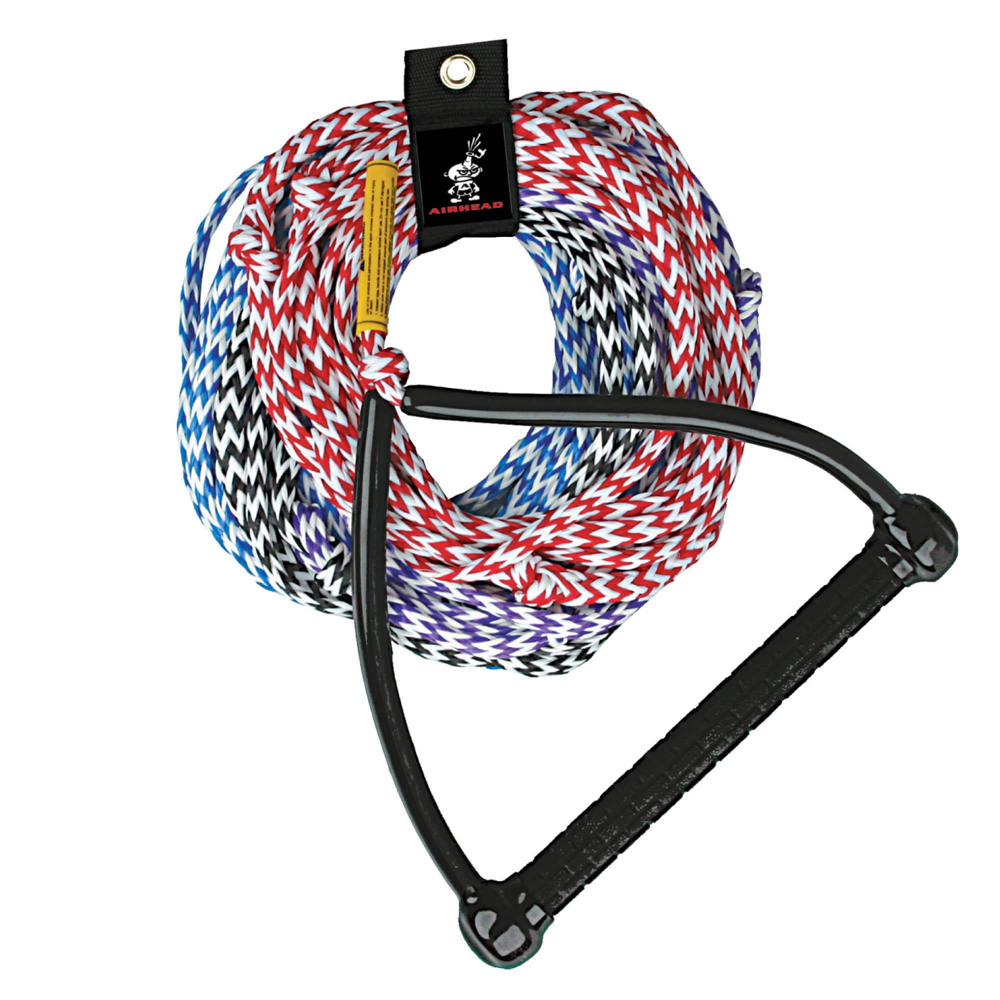 Airhead Water Ski Rope, for Water Skis 4 Section, Wakeboards and Kneeboards, Black