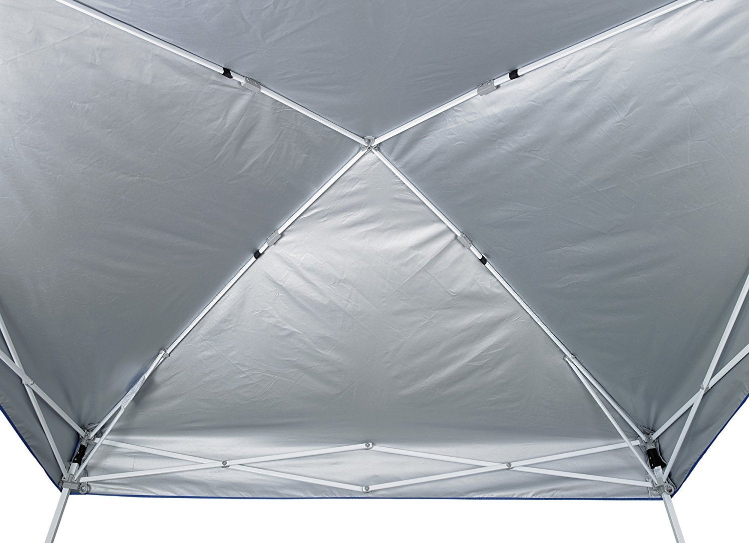 E-Z UP Instant Pop Up Sierra II Outdoor Canopy 10' x 10', Roller Bag and 4 Piece Spike Set, Royal Blue
