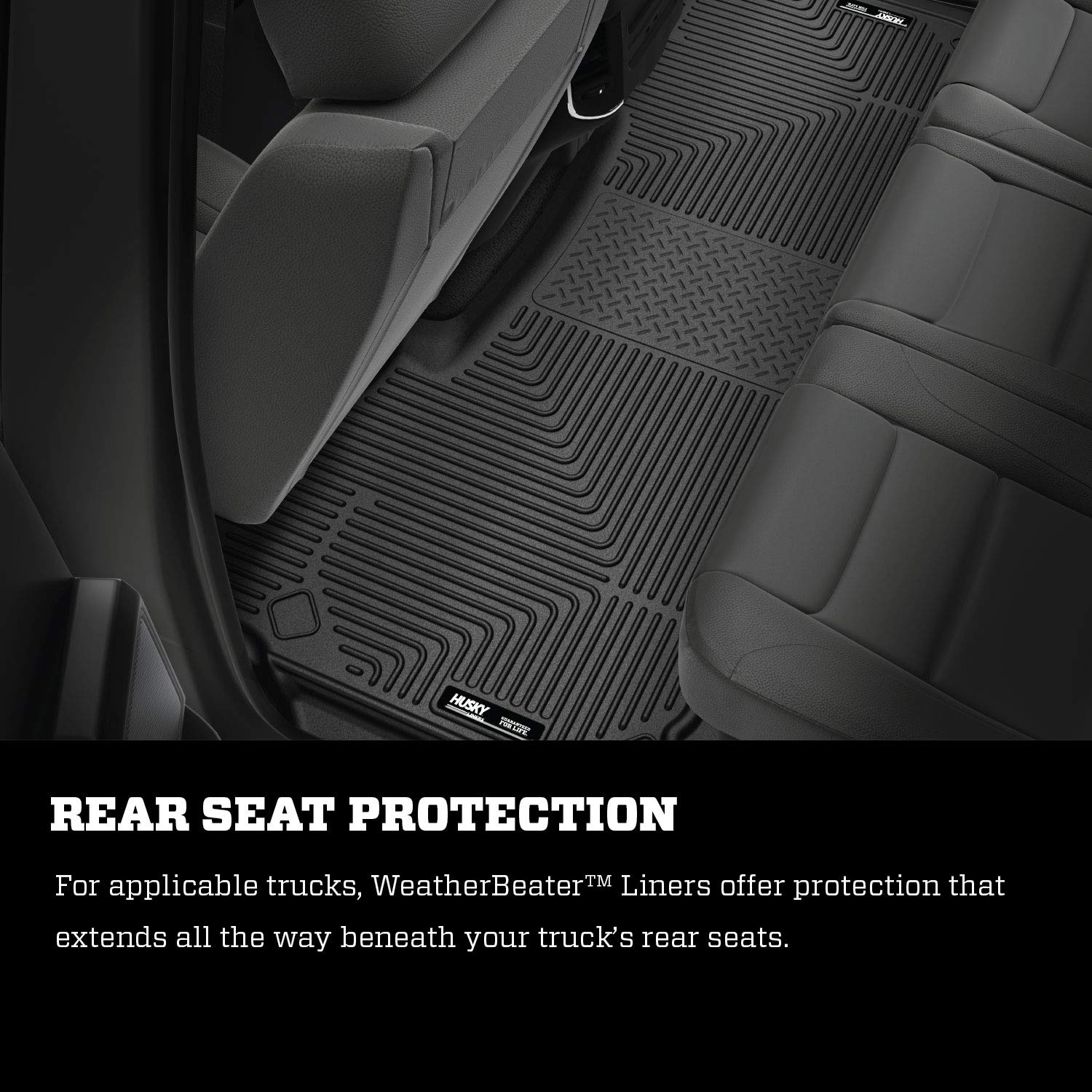 Weatherbeater Husky Liners | Fits 2019 Dodge Ram 3500 Crew Cab - Front & 2nd Row Liner