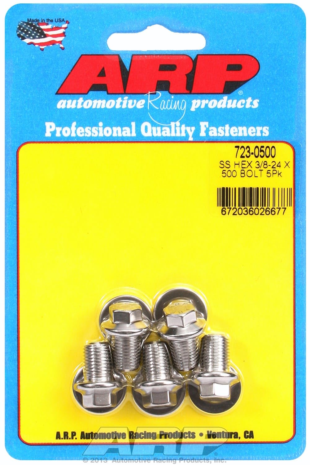Hex ARP (723-0500) Bolt, Stainless Steel