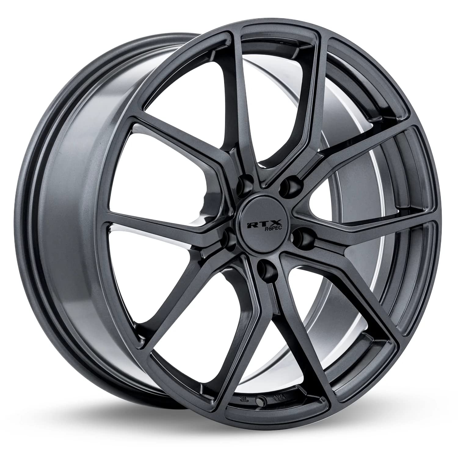 Gunmetal Rim RTX FF10 Custom Wheel - 18x8, 38 Offset, 5x108 Bolt Pattern, 63.4mm Hub