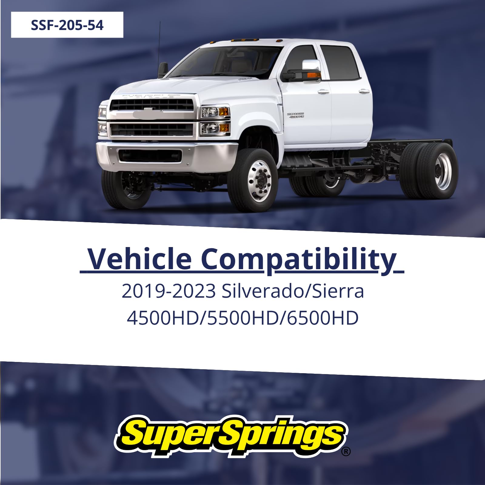 SumoSprings Front SSF-205-54 for Chevrolet 4500 | 5500 | 6500, International CV | Left/Right Pair | 2800 (lb) Capacity at 50% Compression | Made in the USA