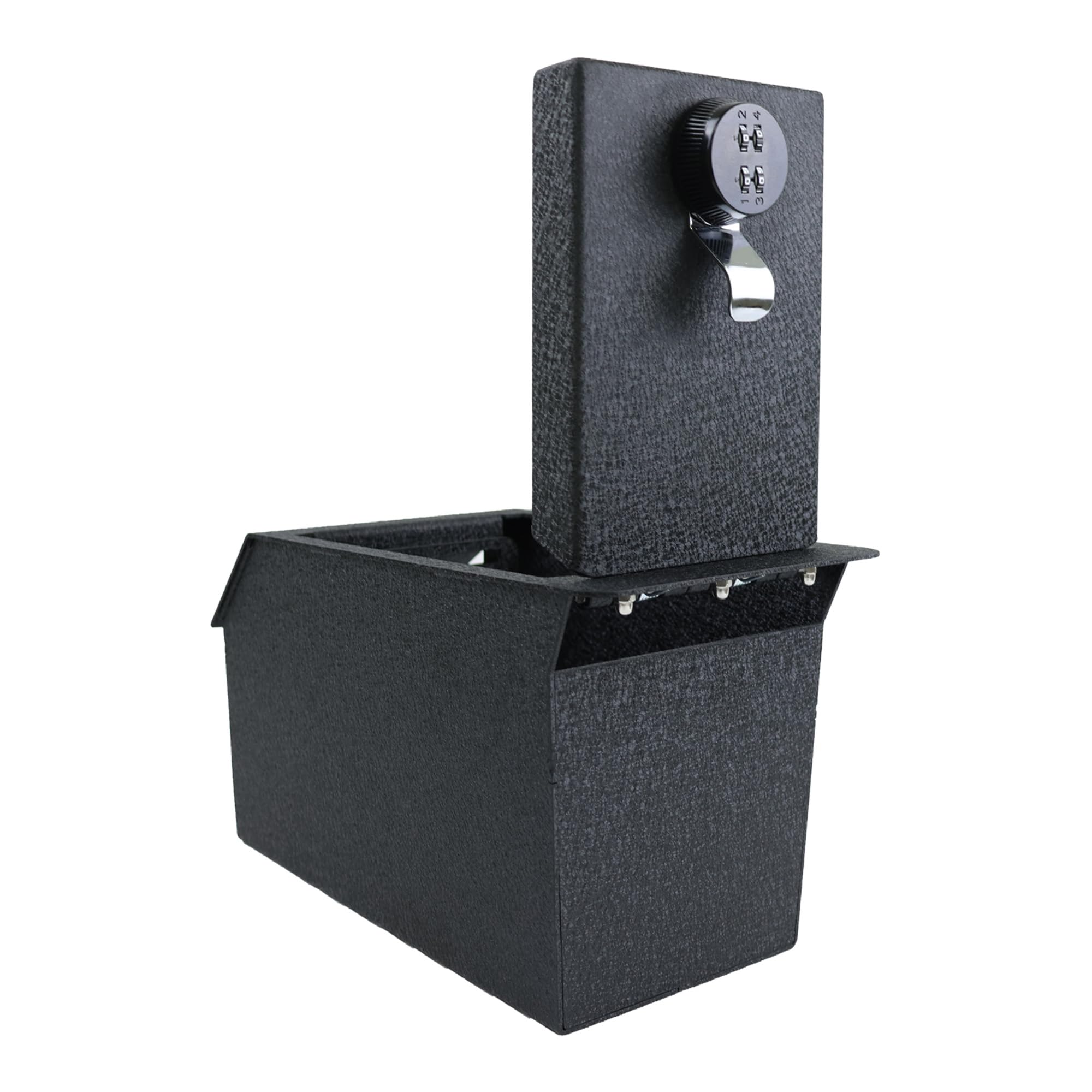 Center Console Safe Black Black Compatible with 2018-2024 Toyota Camry-ASTC18 Horse