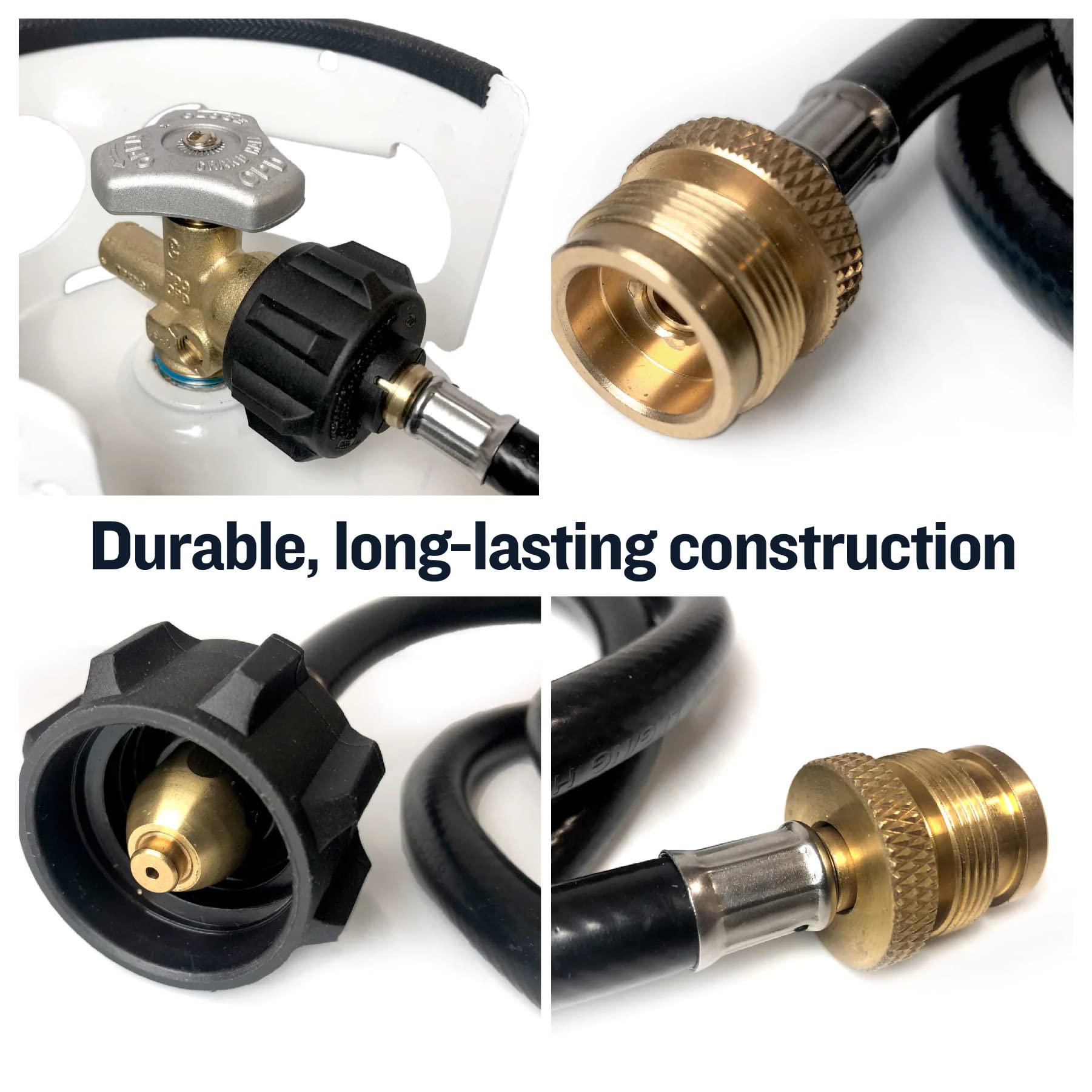 Adapter Hose Ignik for Refillable Propane Tanks, 4-Foot