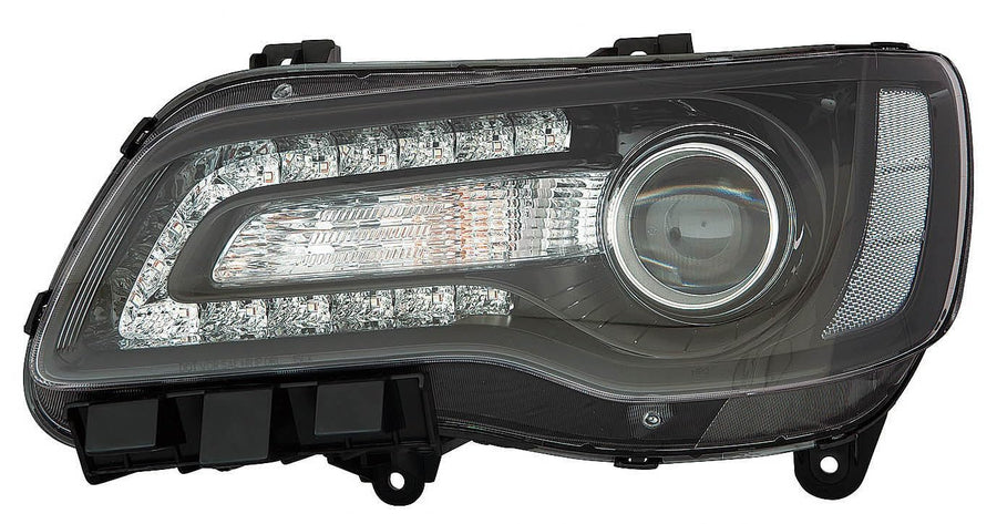 DEPO ACK For Chrysler 300 Headlight Halogen Projector 18-20 CODE LMercury/MFA BLK Bezel Driver Side CAPA | DOT Certified 68402949AA | CH2502331C