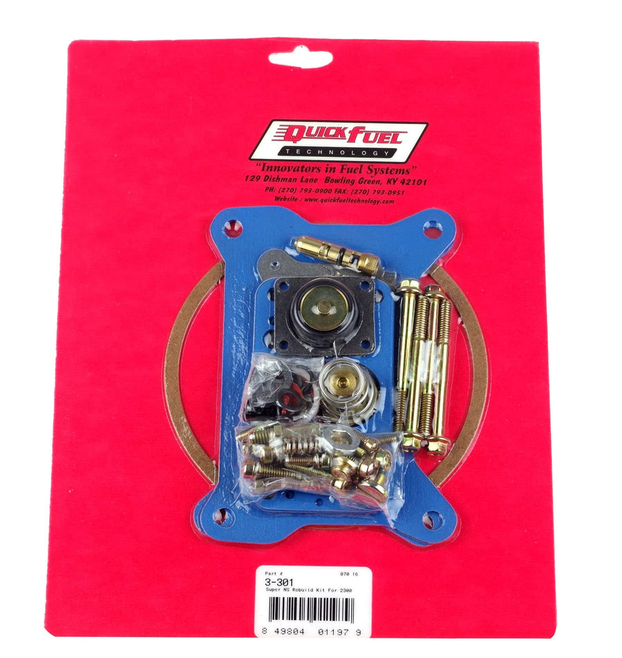 3-301QFT Quick Fuel Non-Stick Rebuild Kit; 2300 (350, 500 CFM) 2