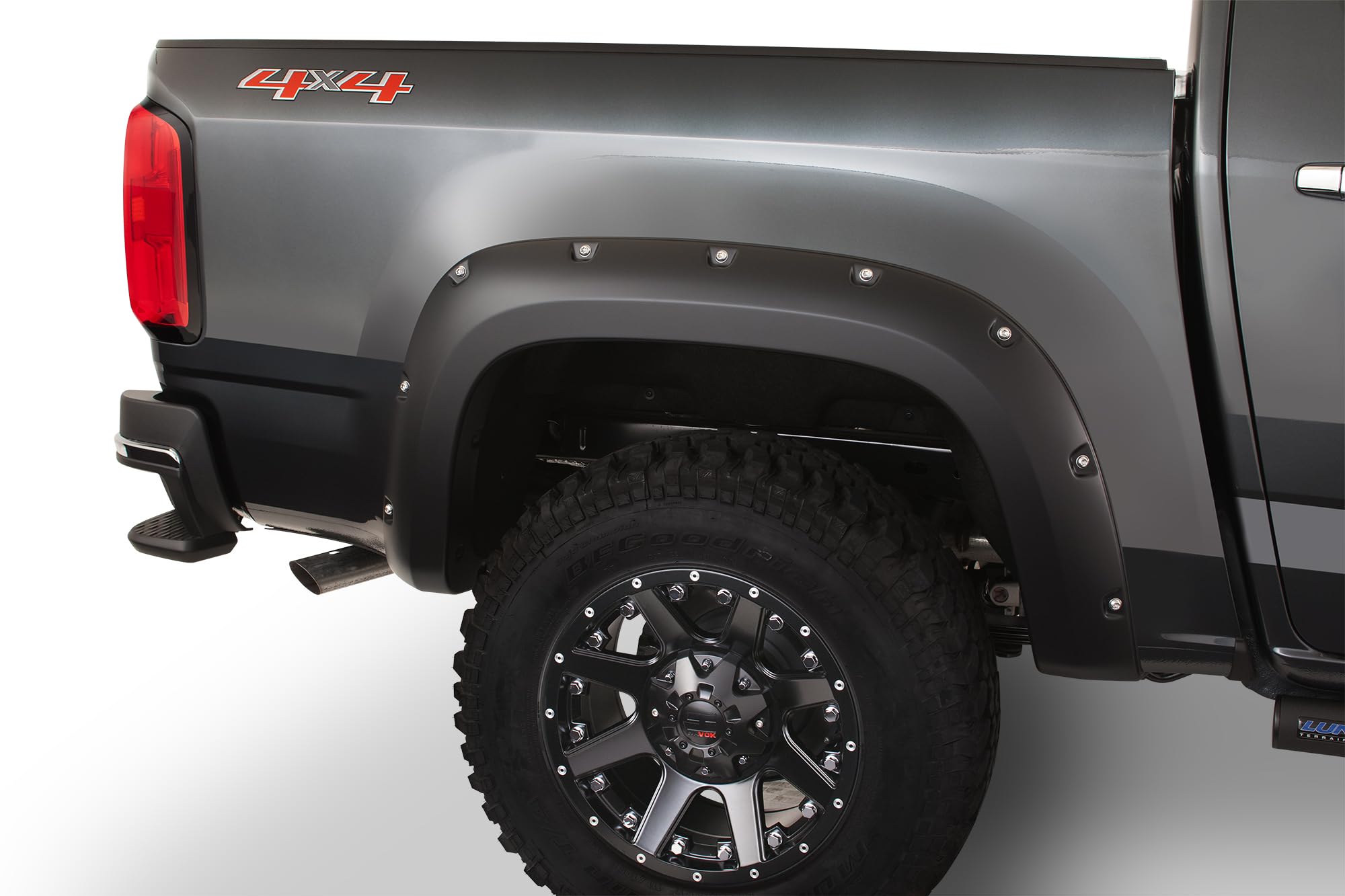 Fender Flares Black Horse Riveted Style Compatible with 2015-2022 Chevrolet Colorado (Excludes ZR2)-FF-CHCO-SM-PKT