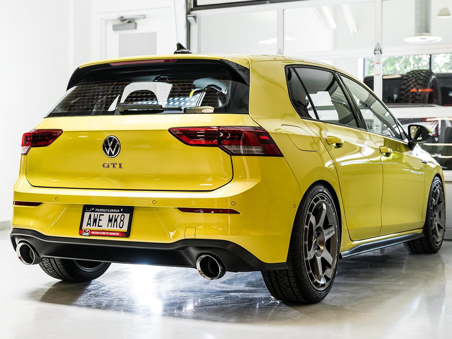 AWE 2022 MK8 VW GTI Track Edition Exhaust - Chrome Silver Tips