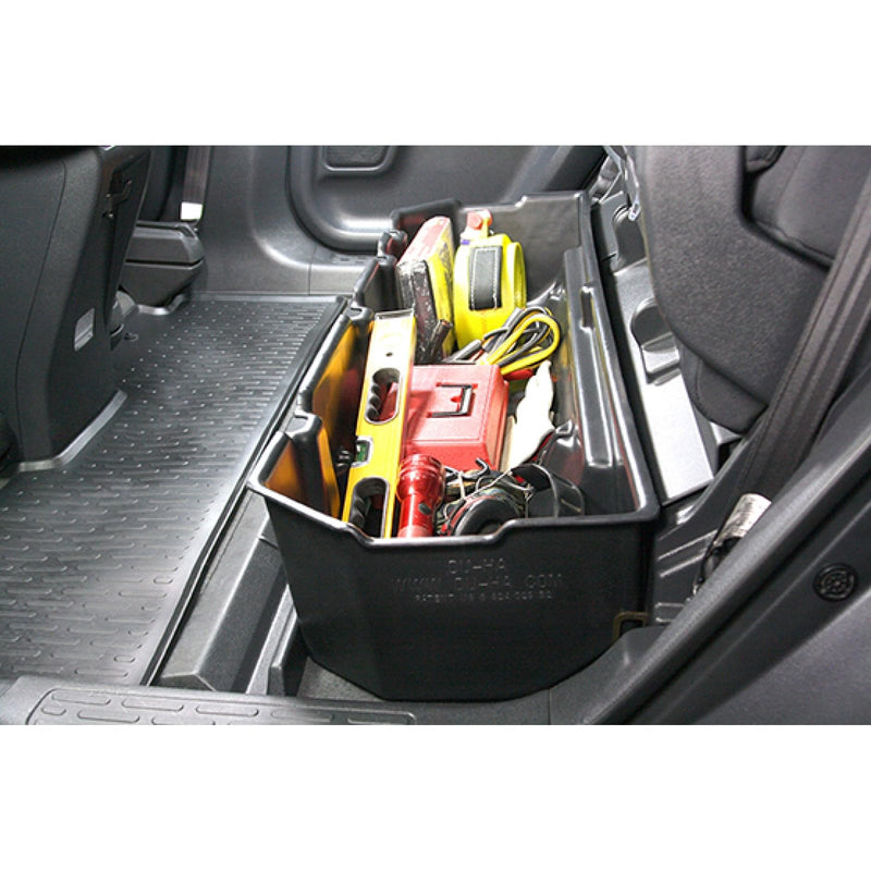 DuHa Under Seat Storage 5074 fits 2006-2014 & 2017-2025 Honda Ridgeline | Black Heavy Duty Back Seat Organizer | Easy Installation | Seamless Integration
