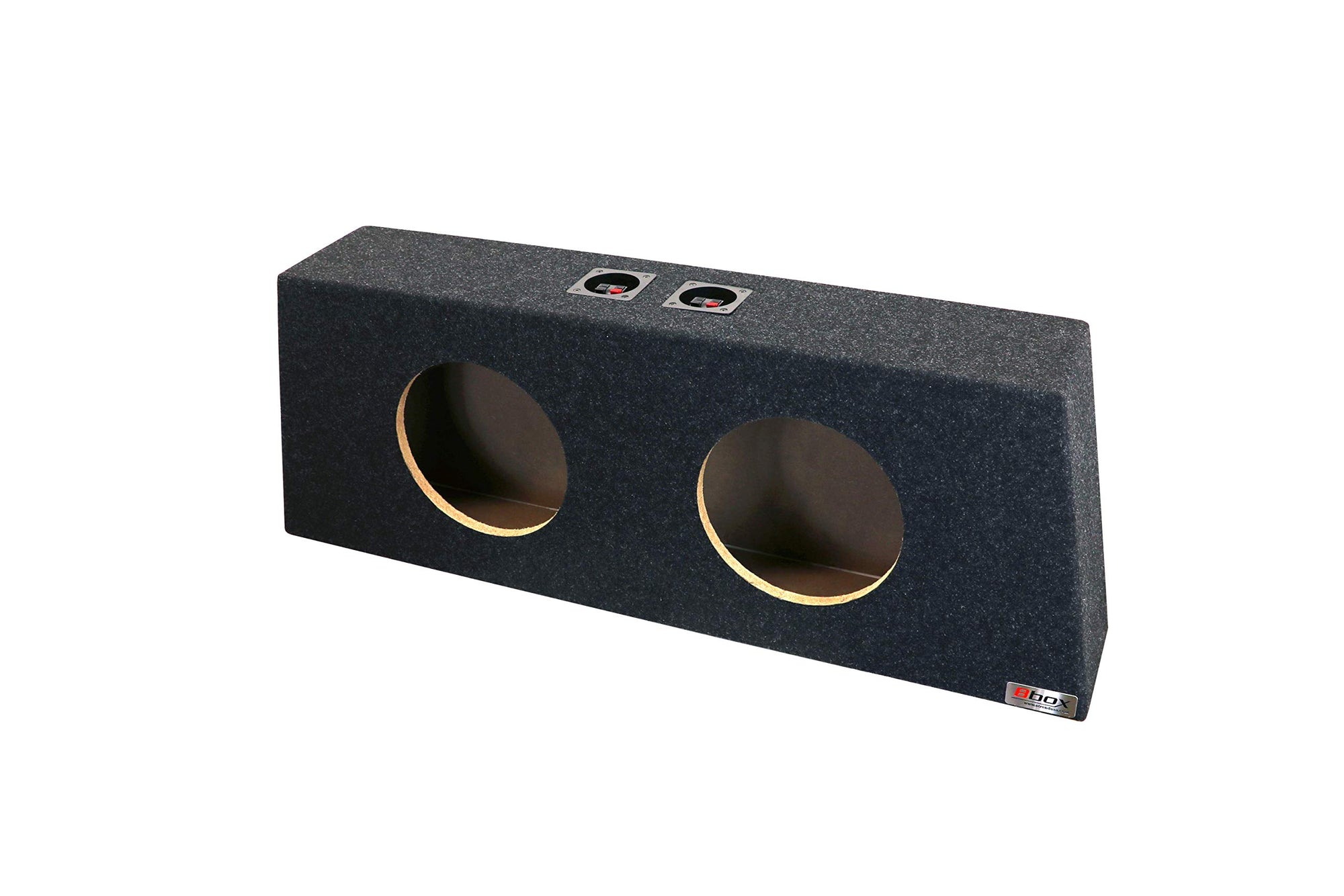Dual Bbox 10 Inch Subwoofer Box - Sealed Carpeted Subwoofer Enclosure - Car Subwoofer Boxes & Enclosures - Pro Audio Tuned - Fits 1965-2018 Ford Mustang, Charcoal