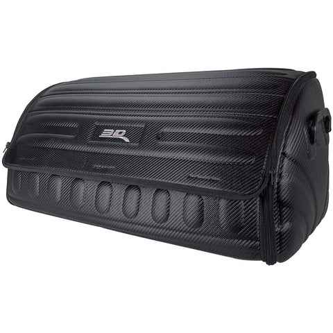 Handy Trunk Organizer 3D MAXpider with Lid (Black) - Large Capacity, Waterproof, Foldable, Compatible with SUV, Sedan, and Tools (Carbon Fiber, 27.5"x12"x12.5")