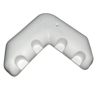 Dock Edge Air-Filled + Dockside Corner Bumper, White