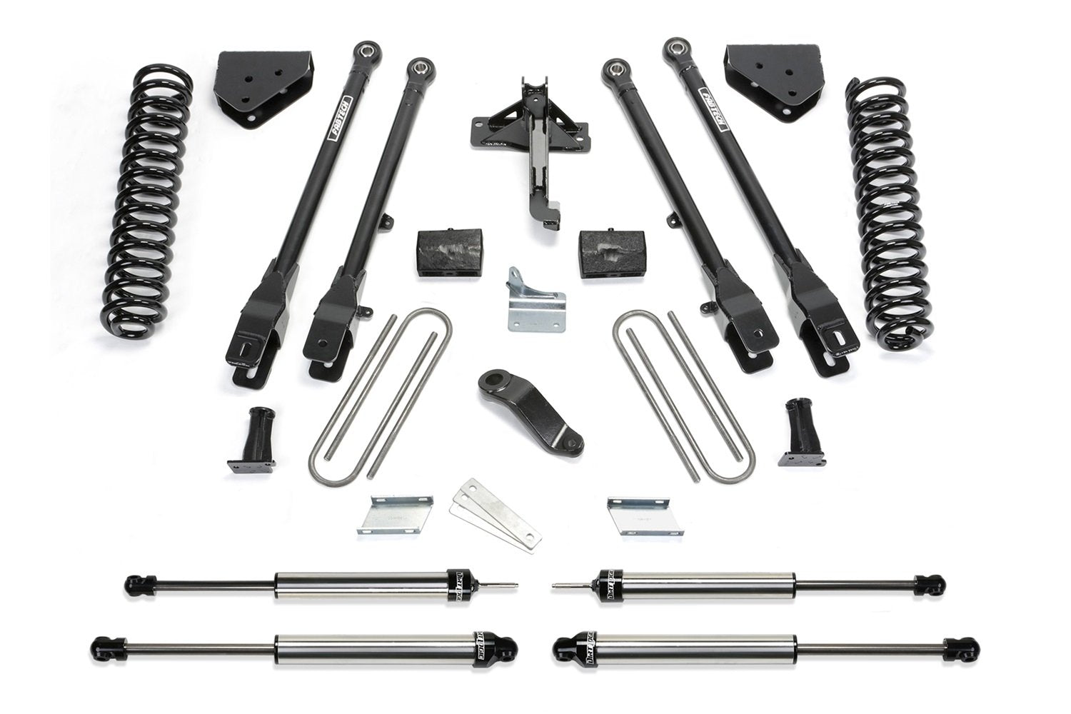 K2212DL Fabtech 08-15 F250/f350 4wd 4in 4link Sys W/coils & Dlss Shks