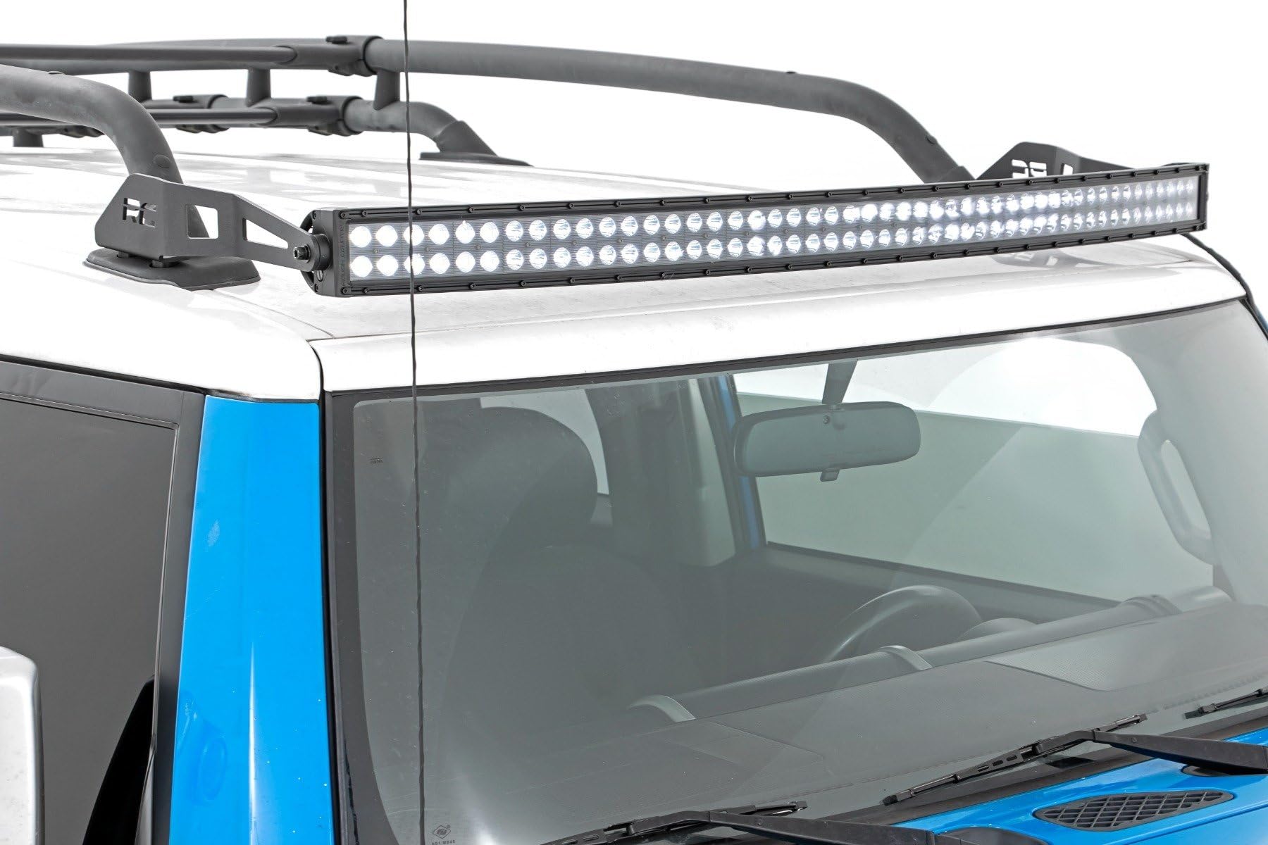 50" Rough Country Curved Dual Row LED Light Bar - 23,040 Lumens Cree LEDs, 288W Spot/Flood Combo, Off-Road Waterproof Lighting