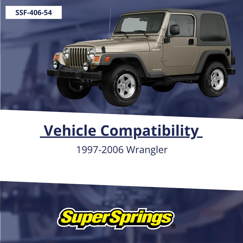 SumoSprings SSF-406-54 | Front for Jeep Wrangler TJ, Yellow