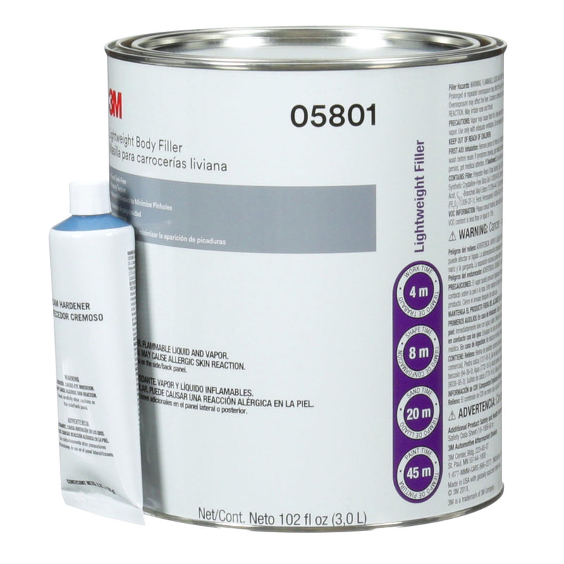 3M Body Lightweight Filler, 05801, 1 gal , White