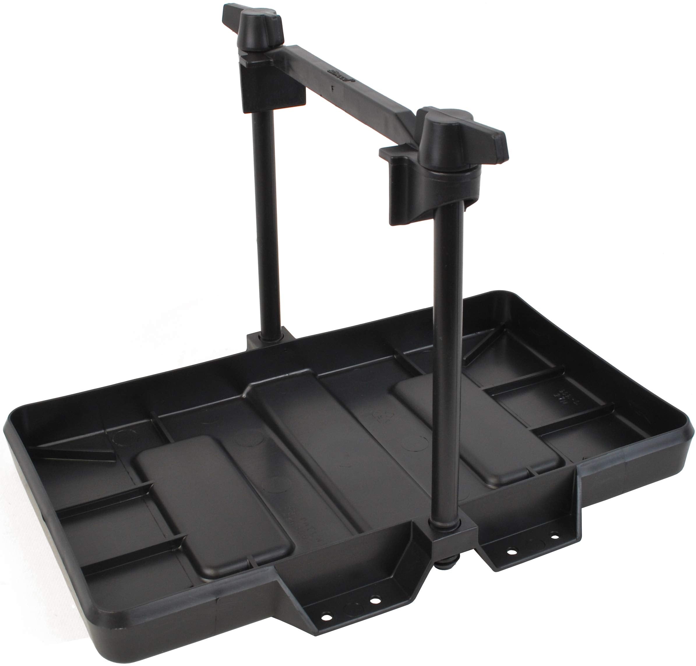 27 Series Adjustable Hold-Down Marine Boat Battery Tray, Black Attwood 9091-5 USCG-Approved