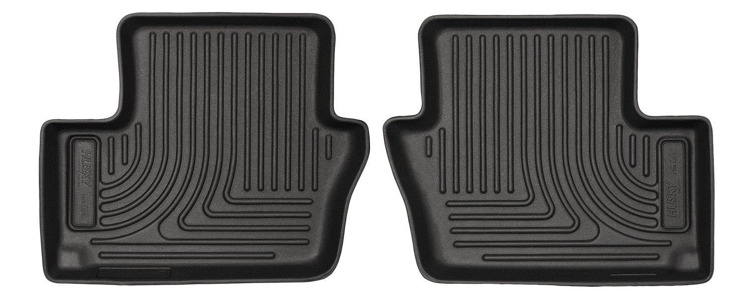 Husky Liners Floor Mats Weatherbeater | Fits 2007-2012 Dodge Caliber, 2007-2017 Jeep Compass & Jeep Patriot | 2nd Row, 1-pc Black - 14001