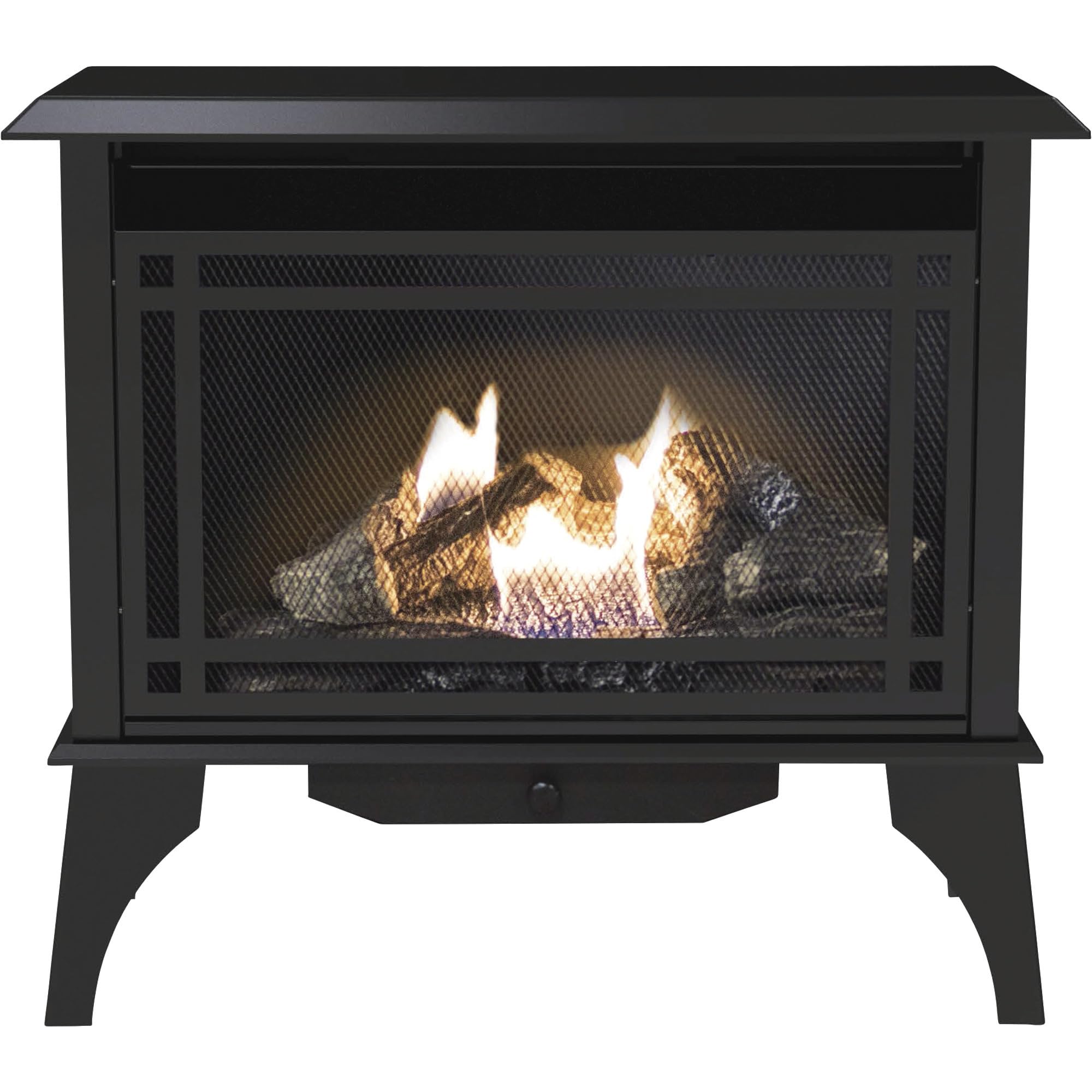 30,000 BTU Pleasant Hearth VFS2-PH30DT 32" Intermediate Gas vent free stove, Black