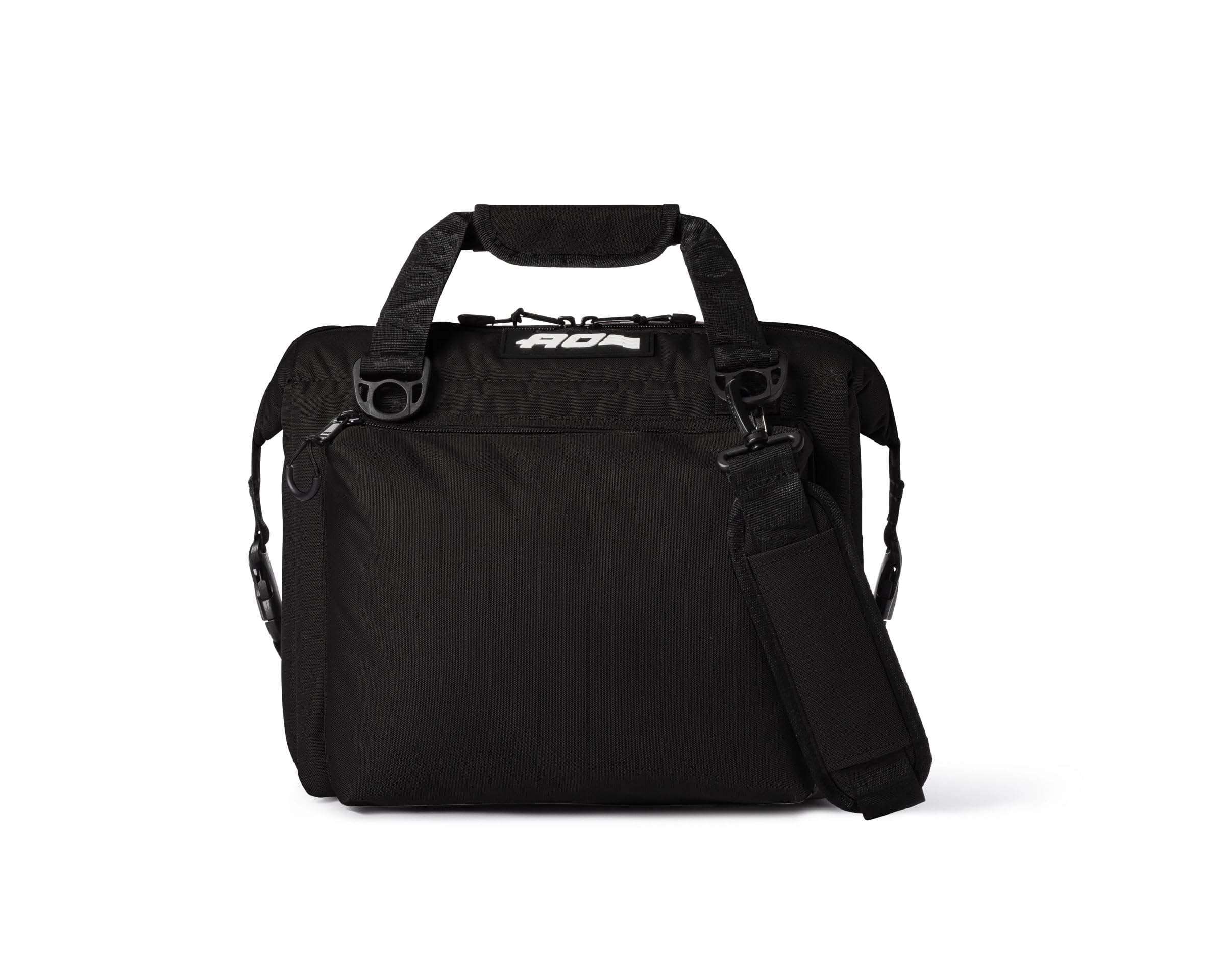 Caravan AO Coolers Canvas Soft Cooler with High-Density Insulation, Oversized Storage Pockets, Black, 12-Can