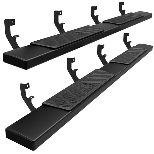 6" Tyger Auto Riser Running Boards Compatible with 2019-2026 Chevy Silverado GMC Sierra 1500; 2020-2026 2500 3500HD | Crew Cab | TG-RS6C60248 | Side Step Rails Nerf Bars