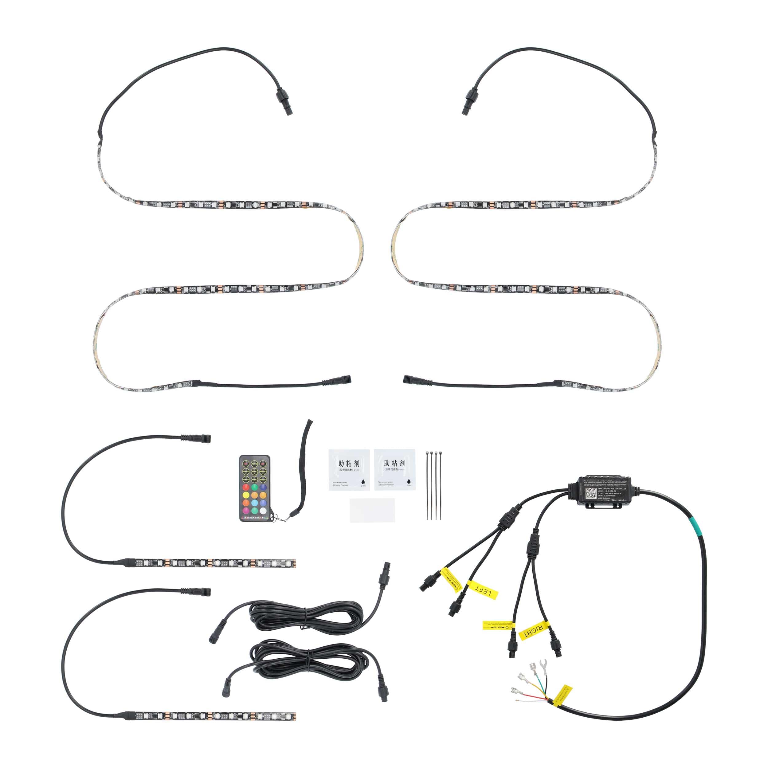 4-Piece Metra Chasing LED Golf Cart Canopy Kit (MTRMPS-CHASE-CPY)