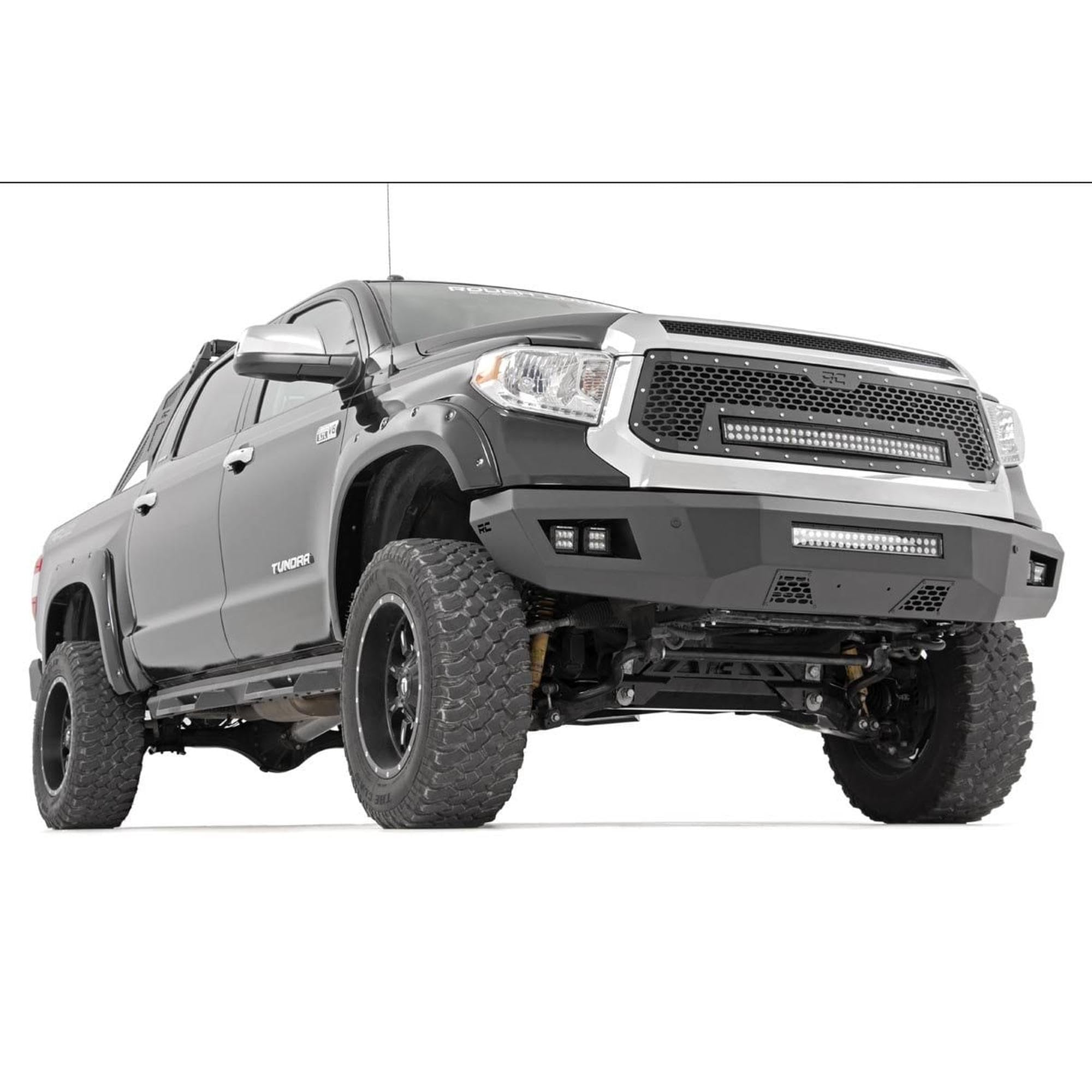 Mesh LED Light Rough Country with Amber DRL Light Grille Insert for Toyota Tundra (2014-2017)