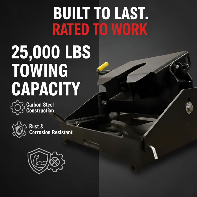 Combo Hitch GEN-Y Advantage - Complete Gooseneck & 5th Wheel System with Pullrite Head - 25K LB Towing Capacity - Maintenance-Free - Made in USA