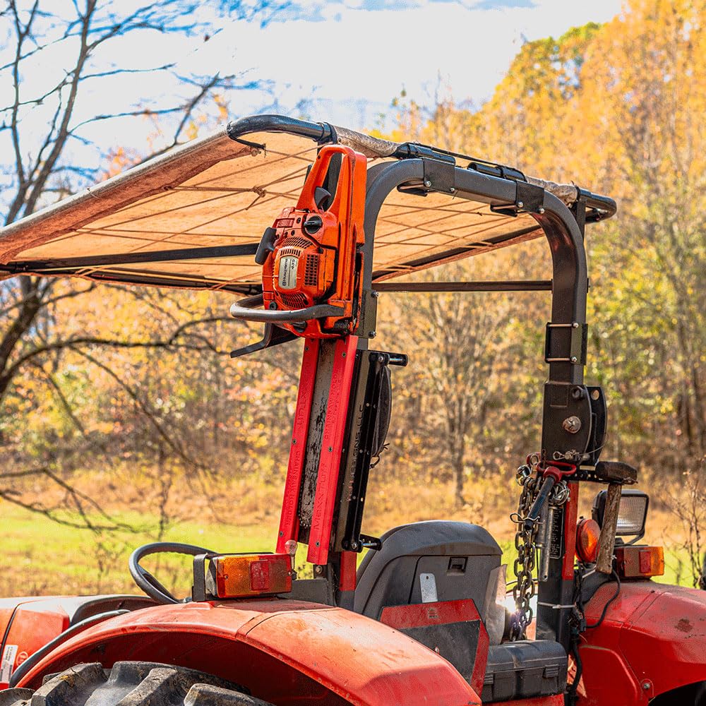 Chainsaw Holder MAXXTUFF Heavy-Duty Tractor ROPS, Model RCSH001