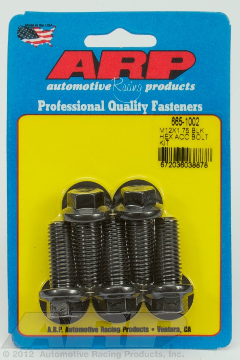 Hex ARP (665-1002) Oxide Bolt, Black
