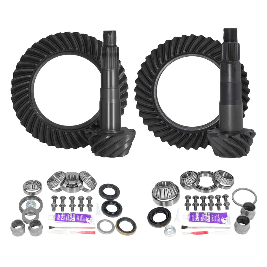 Yukon Gear & Axle Front & Rear Ring & Pinion Gear Kit Package with Install Kits - Toyota 8.2/8"IFS - YGKT008-488LOC-4