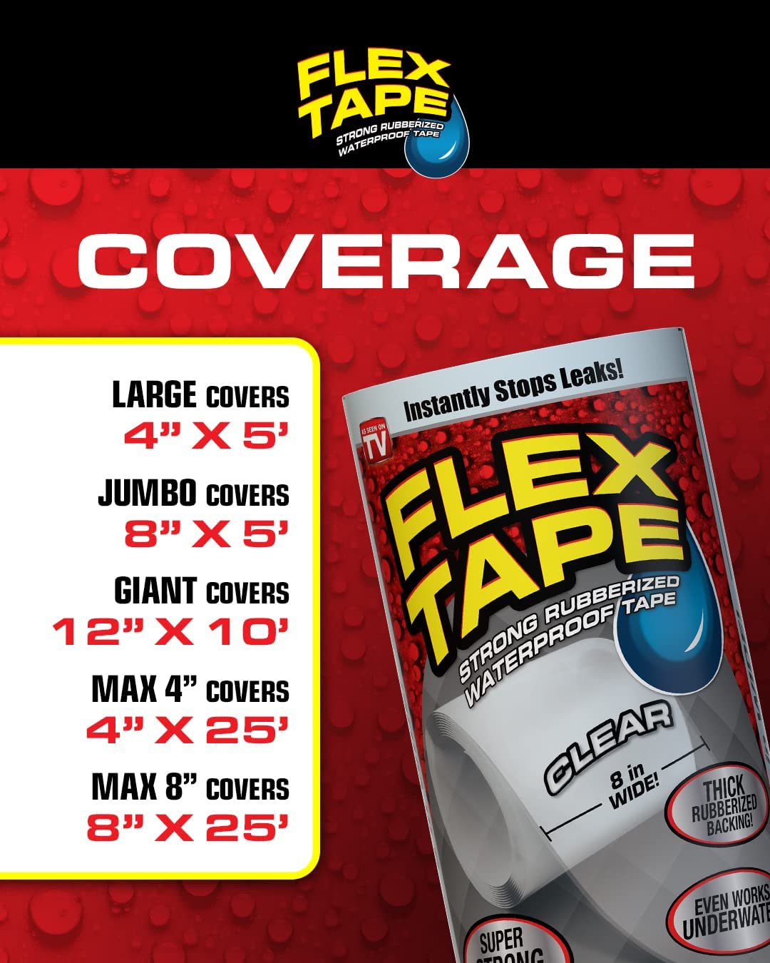 Original Flex Tape, Thick Flexible Rubberized Waterproof Tape - Seal and Patch Leaks, Works Underwater, Indoor Outdoor - Home RV Roof Plumbing and Pool Repairs, Gray, 12 in x 10 ft, Pack of 1
