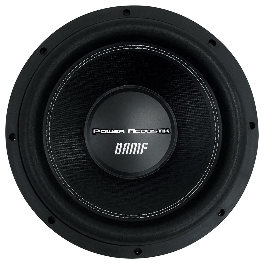 BAMF-124 Power Acoustik BAMF Series Subwoofer (12", 3,500 Watts max, Dual 4Ω), Black