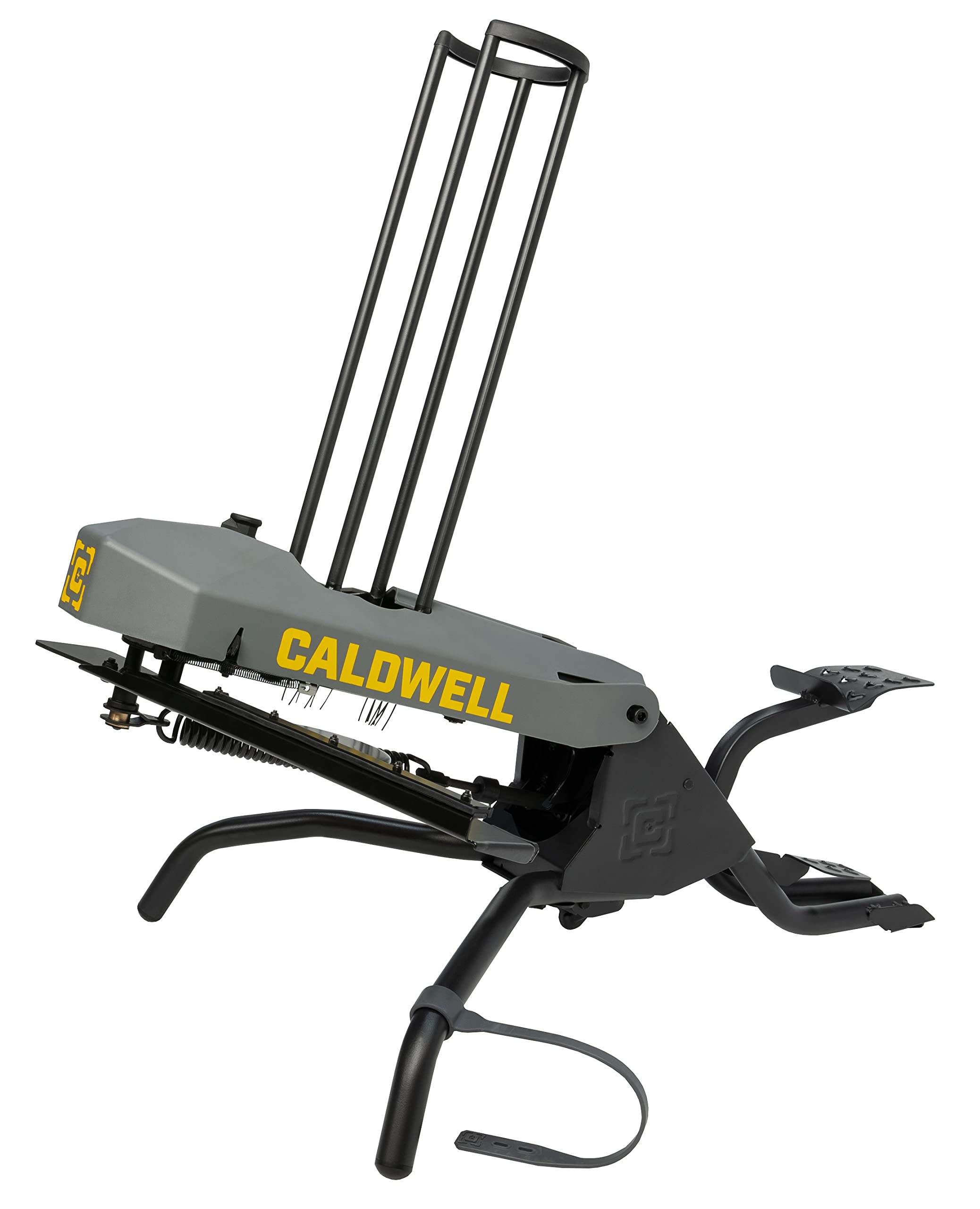 Caldwell Target Claymore Thrower 50 Clay Capacity, 55 Yd Throw with Foot Pedal for Single Person Use - No Electricity Needed