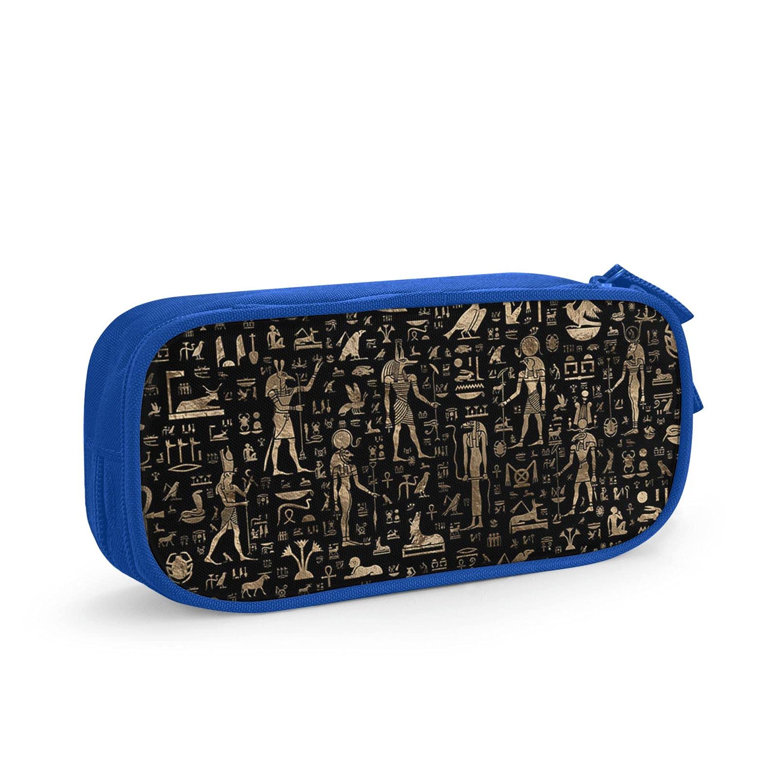 Pencil Case Ancient Egypt Cartoon Animal Pattern, Stationery, Simple, Unisex, Functional, For Students, For Working People, Multi-functional, Stationery Bag, Pen Holder, High Quality