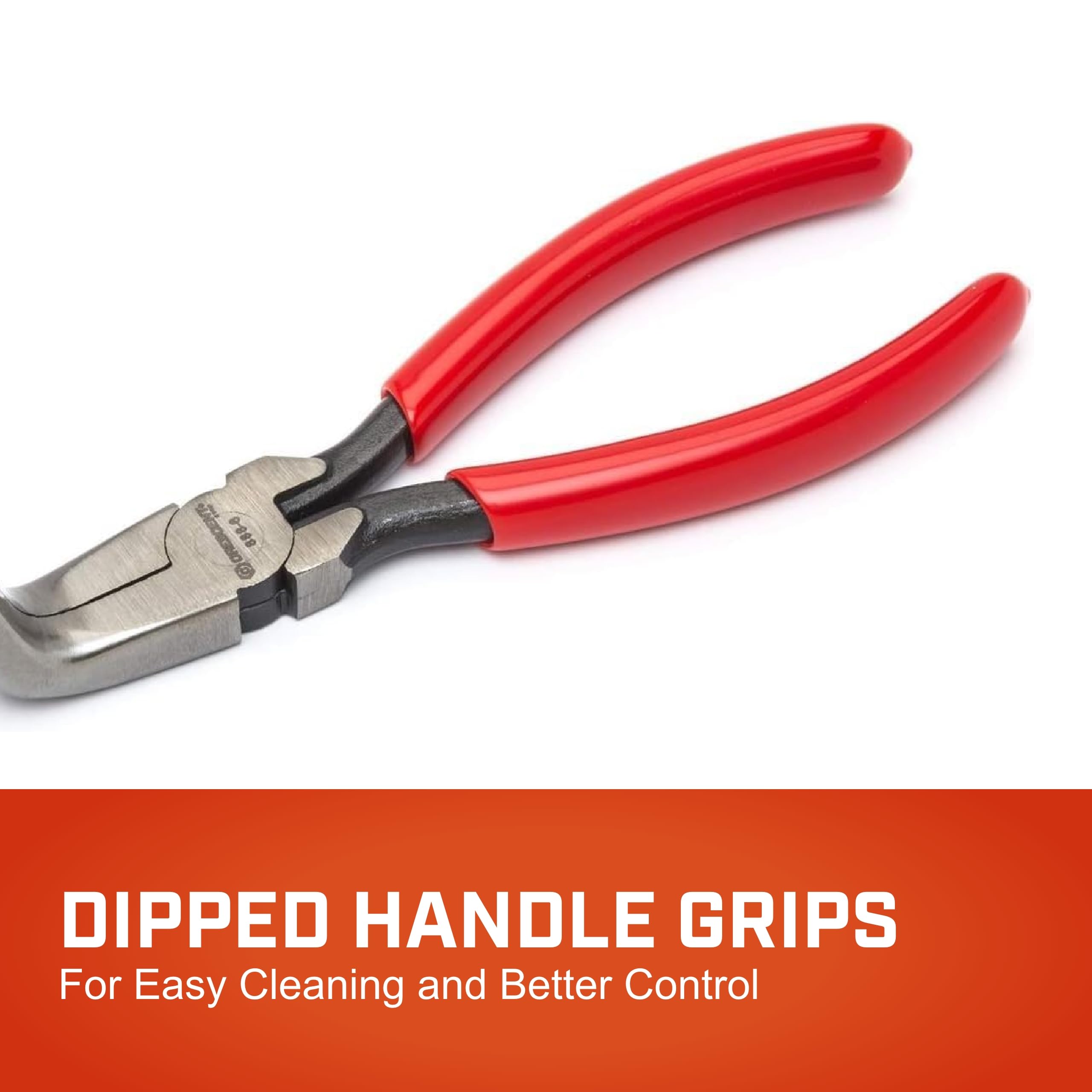 Crescent 6" Curved Needle Nose 8886CVN Solid Joint Pliers, Cushion Grip