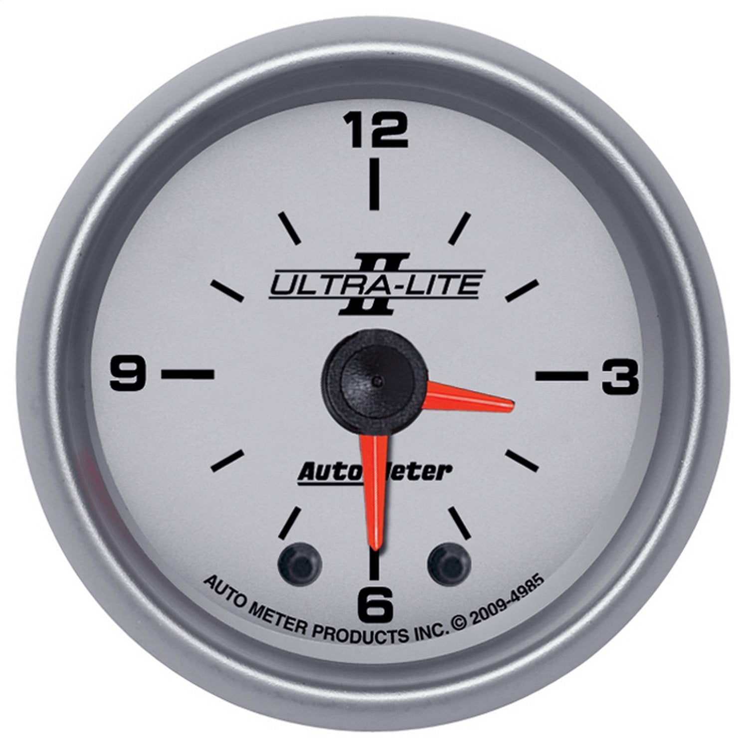 Auto Meter Ultra-Lite II 2" Analog Illuminated Clock Gauge 4985