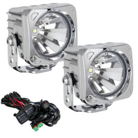 Optimus Chrome Vision X Lighting 9148540 Square 10W LED Flood Light - Pair