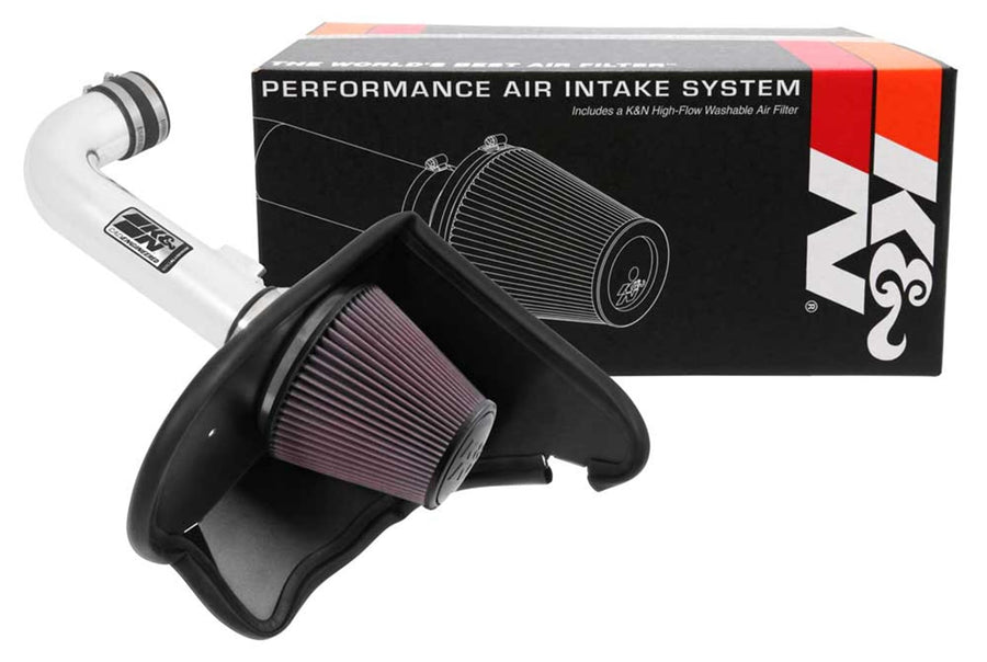 K&N High-Flow Air Filter Cold Air Intake System: Increase Performance & Acceleration: Compatible with 2016-2044 Chevrolet: Camaro, 69-4535TP