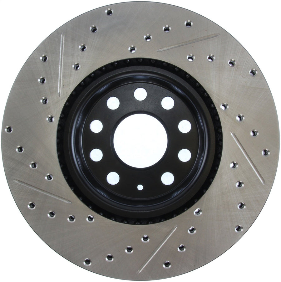 Automotive Replacement StopTech 127.33098L Front Left Drilled and Slotted Disc Brake Rotor Fits Select Audi A1/A3/Q2 Seat Altea/Ateca/Leon, Volkswagen Arteon/Beetle/Bora/Jetta/Tiguan