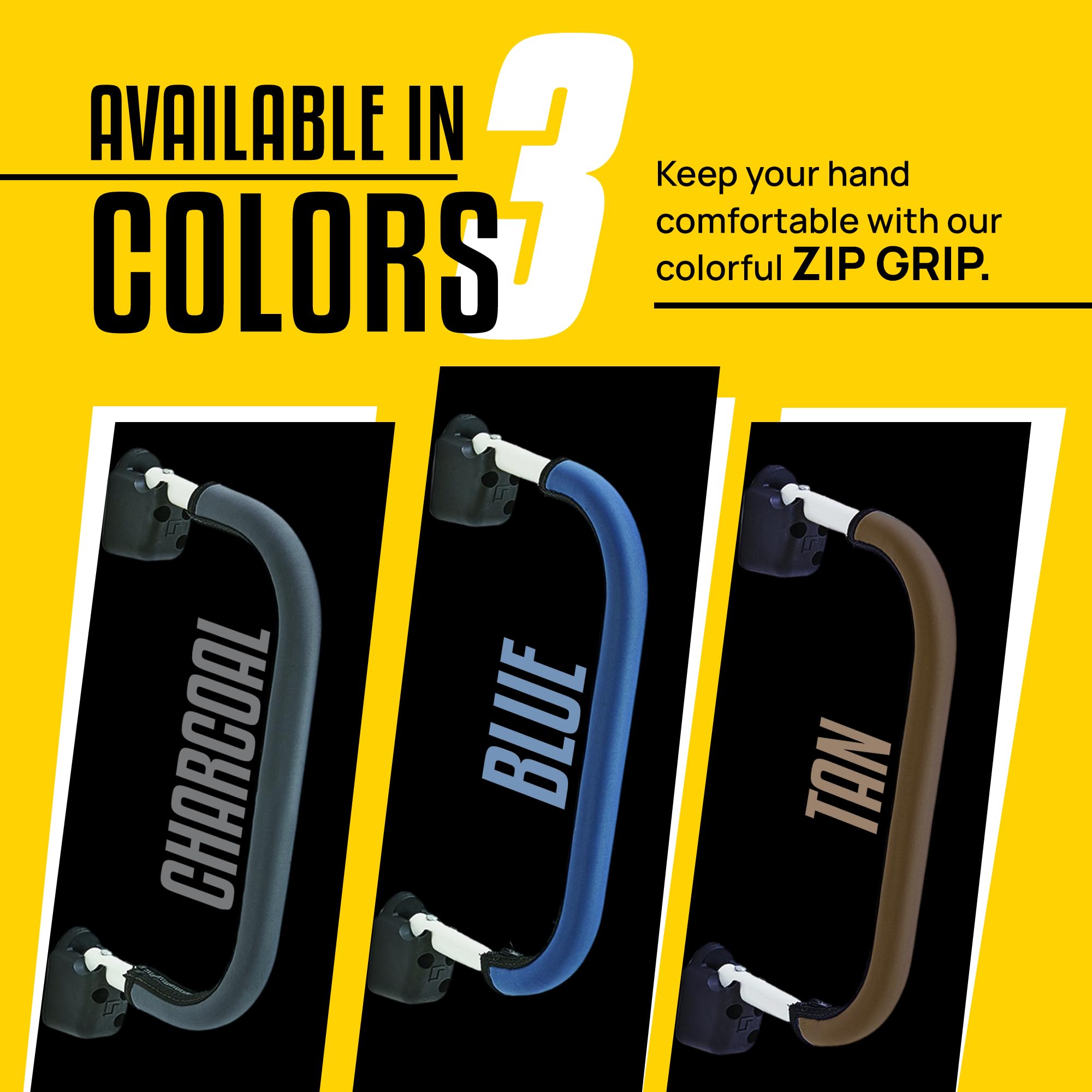 Stromberg Carlson Lend-A-Hand AM-ZIP22B Zip Grip - RV Handrail Neoprene Grip Cover with Nylon Zipper - Machine Washable - Fits AM-250, AM-255 Mini Assist Rail - 22" (Blue)