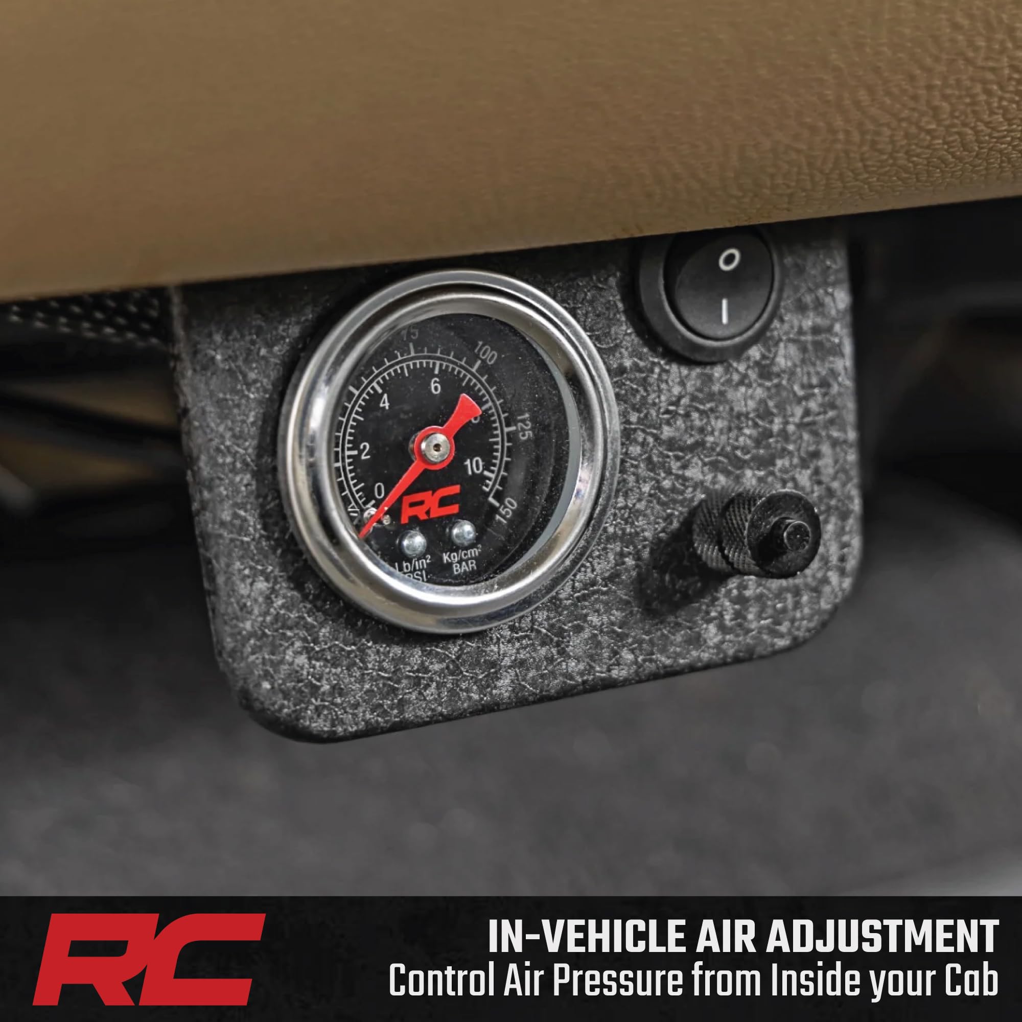 Rough Country Suspension Kit Air Bags with Compressor for Chevy Silverado & GMC Sierra 1500 (2019-2026) - Airbags for Trucks w/Stock Lift