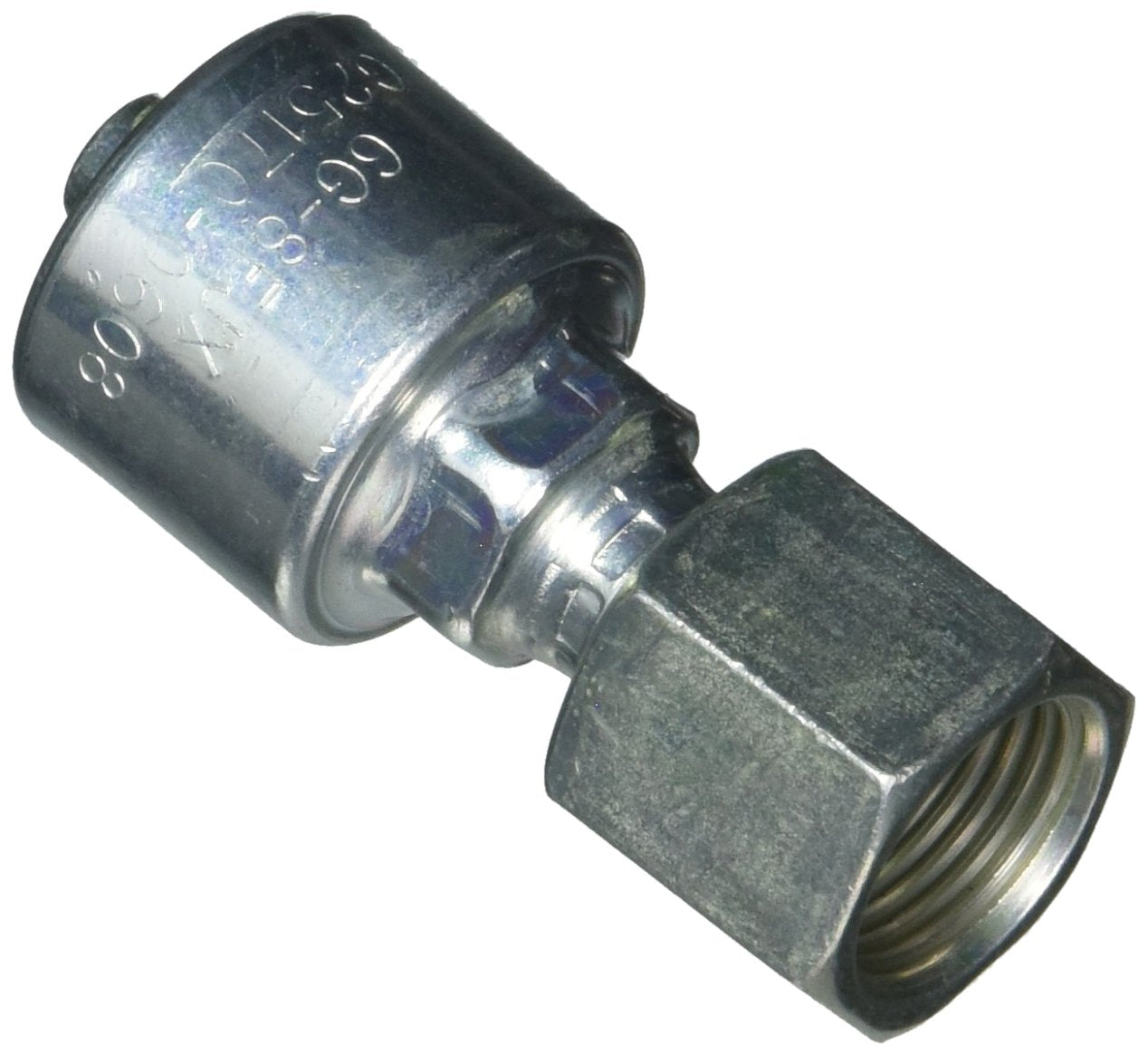 Gates Female G25170-0608 JIC 37 Flare Swivel (MegaCrimp),Medium