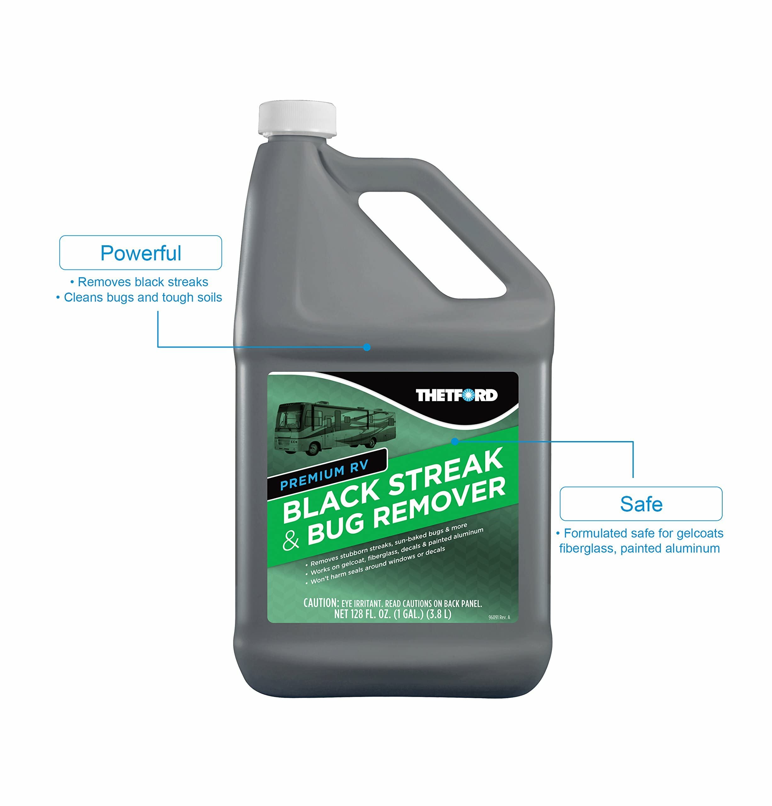 Black Streak and Bug Remover Premium RV - Cleaner for RVs/Boats/Cars/Trucks/Vans/Motorcycles - 1 Gallon - Thetford 32511