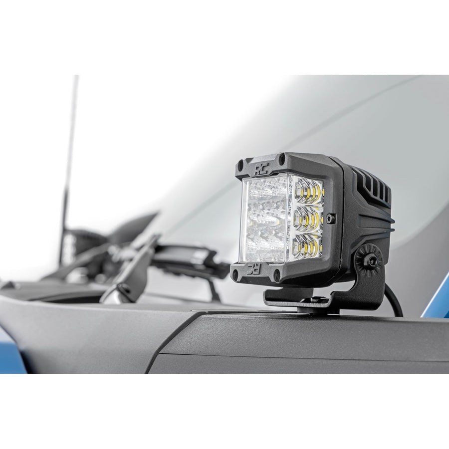 Rough Country 2" Dual Spot LED Ditch Light Kit for Ford Bronco (2021-2024) - 2X Light Pods, Spot Beam
